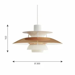 Luminaires Scandinaves-Luminaires Louis Poulsen Suspension Louis Poulsen Blanc, 1 lumière