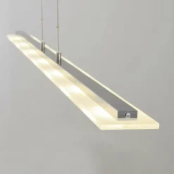 hofstein Suspension Lourdes LED Chrome, Nickel mat, 7 lumières