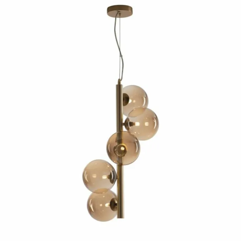 Luce Design Suspension NEPTUN Laiton, 5 lumières