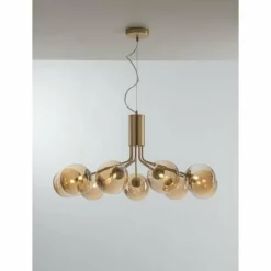 Luce Design Suspension NEPTUN Laiton, 9 lumières