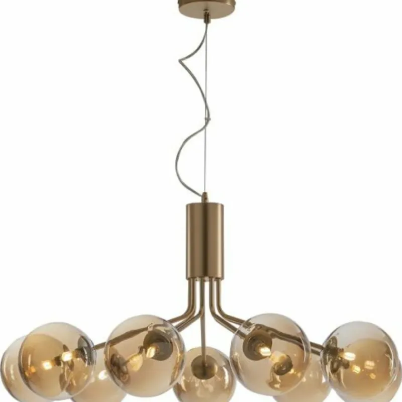 Luce Design Suspension NEPTUN Laiton, 9 lumières