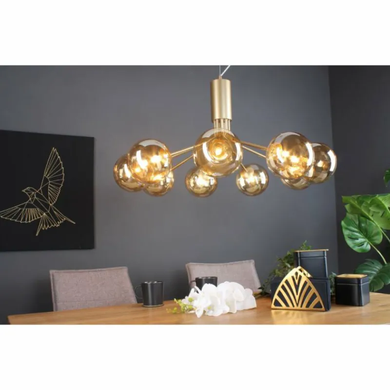 Luce Design Suspension NEPTUN Laiton, 9 lumières