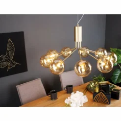 Luce Design Suspension NEPTUN Laiton, 9 lumières