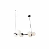 Luce Design Suspension PLUTO Noir, 6 lumières