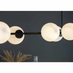 Luce Design Suspension PLUTO Noir, 6 lumières