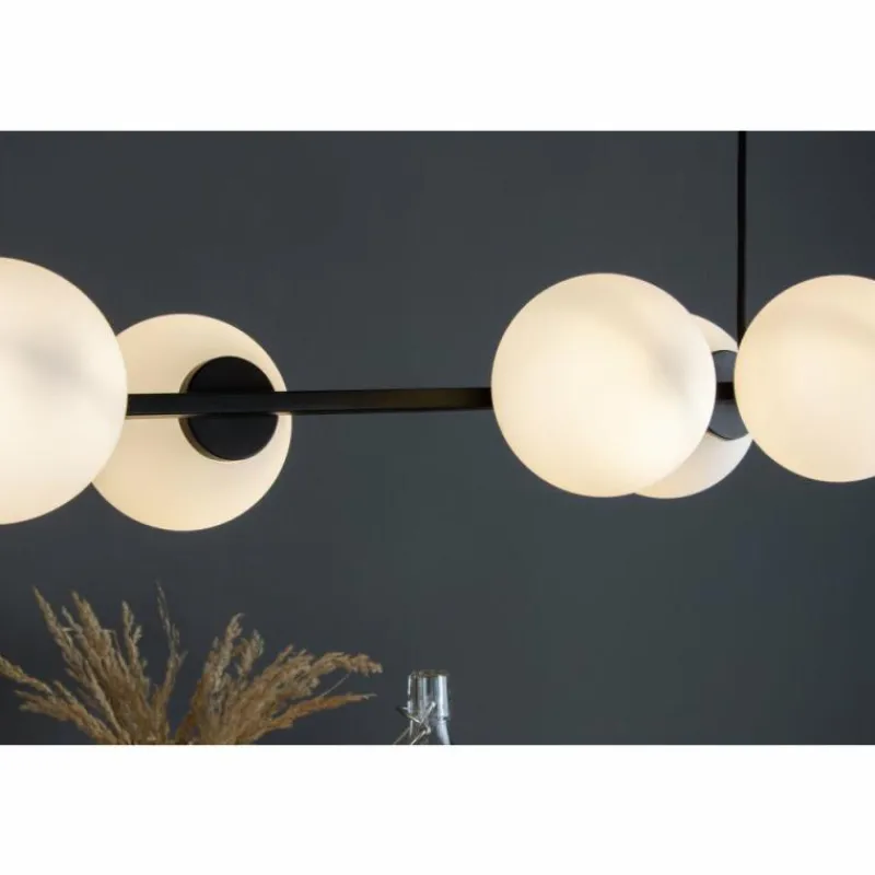 Luce Design Suspension PLUTO Noir, 6 lumières