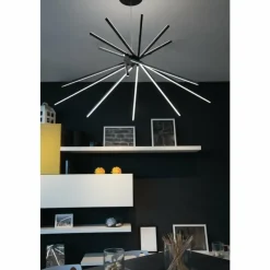 Luce Design Suspension Shanghai LED Noir, 8 lumières* Suspensions