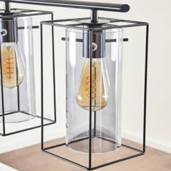 hofstein Suspension Lucea Noir, 3 lumières