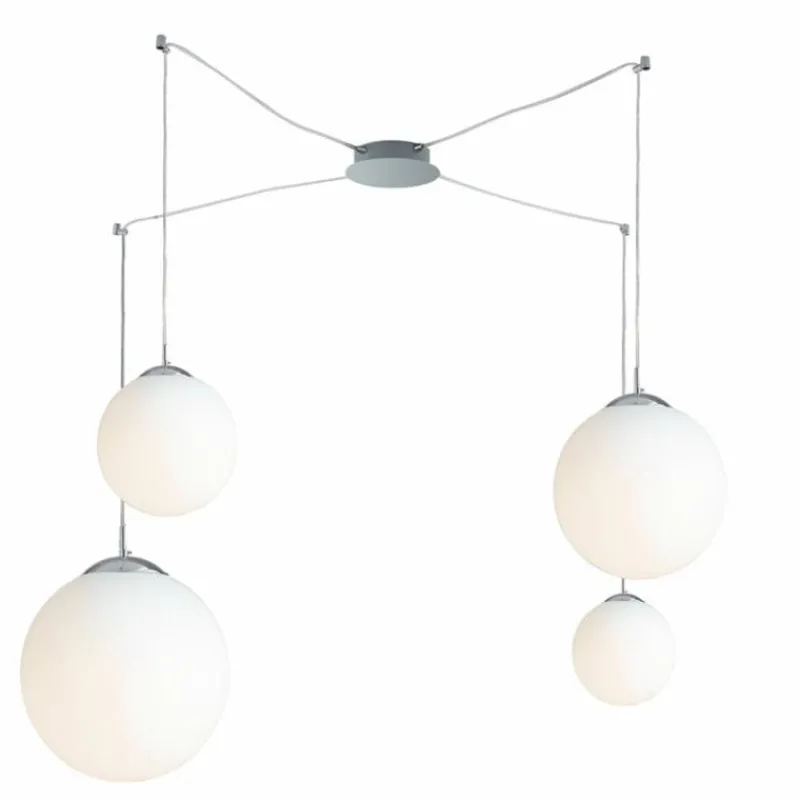 Luce Design Suspension Luce-Design City Chrome, 4 lumières