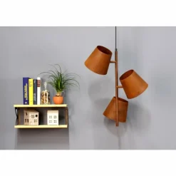 Lampes Vintages & Rétros-Luce Design Suspension Luce-Design Colt Rouille, 3 lumières