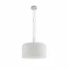 Luce Design Suspension Luce-Design Gibus Blanc, 1 lumière