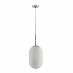 Luce Design Suspension Luce-Design Greenwich Chrome, 1 lumière