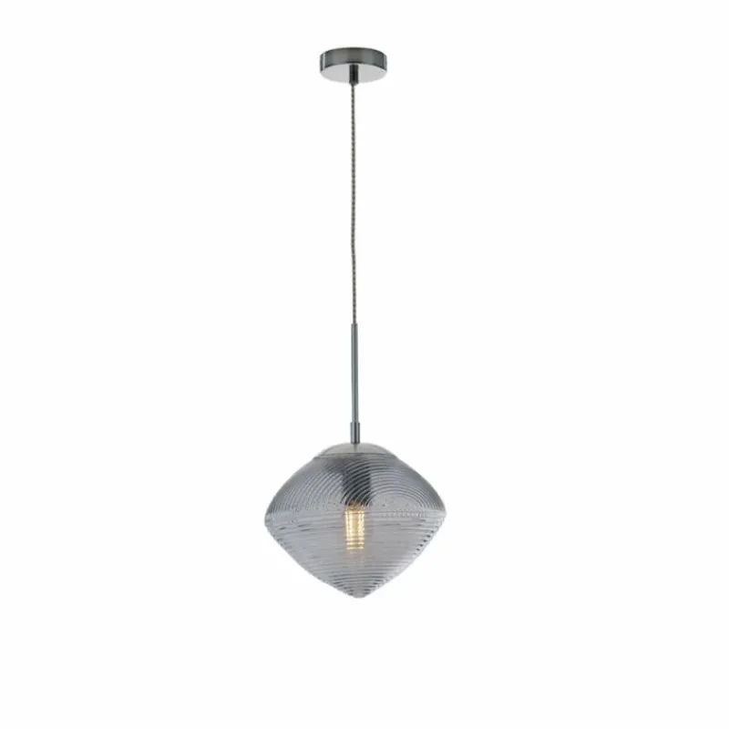 Luce Design Suspension Luce-Design Greenwich Chrome, 1 lumière