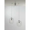Luce Design Suspension Luce-Design Nereide Laiton, 2 lumières