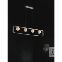 Luce Design Suspension Luce-Design Roxy Blanc, 4 lumières
