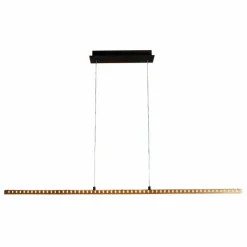 Lampes En Bois-Luce Design Suspension Luce-Design SOLARIS LED Écru, Noir, 1 lumière
