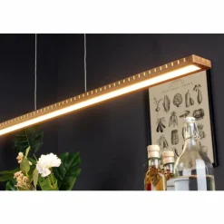 Lampes En Bois-Luce Design Suspension Luce-Design SOLARIS LED Écru, Noir, 1 lumière