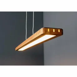 Lampes En Bois-Luce Design Suspension Luce-Design SOLARIS LED Écru, Noir, 1 lumière