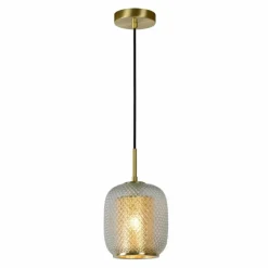 Lampes Dorées-Luminaires Lucide Suspension Lucide AGATHA Or, Laiton, 1 lumière