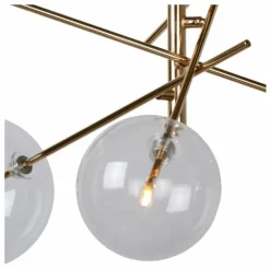 Lampes Dorées-Luminaires Lucide Suspension Lucide ALARA LED Or, 6 lumières