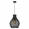 Style Boho-Chic-Luminaires Lucide Suspension Lucide ALBAN Noir, 1 lumière
