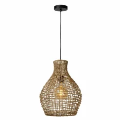 Style Boho-Chic-Luminaires Lucide Suspension Lucide ALBAN Noir, 1 lumière