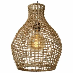 Style Boho-Chic-Luminaires Lucide Suspension Lucide ALBAN Noir, 1 lumière