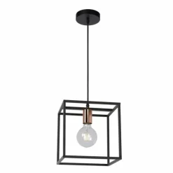 Lampes Vintages & Rétros-Luminaires Lucide Suspension Lucide ARTHUR Noir, 1 lumière