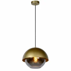 Lampes Dorées-Luminaires Lucide Suspension Lucide COOPER Or, Laiton, 1 lumière