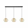 Lampes Dorées-Luminaires Lucide Suspension Lucide DANZA Noir, 3 lumières