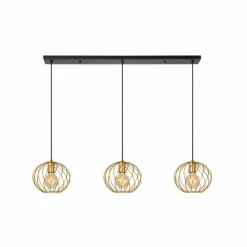 Lampes Dorées-Luminaires Lucide Suspension Lucide DANZA Noir, 3 lumières