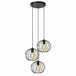 Luminaires Lucide Suspension Lucide DANZA Noir, 3 lumières* Suspensions