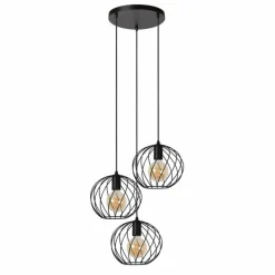 Luminaires Lucide Suspension Lucide DANZA Noir, 3 lumières* Suspensions