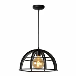 Lampes Vintages & Rétros-Luminaires Lucide Suspension Lucide DIKRA Noir, 1 lumière