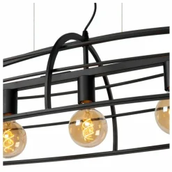 Luminaires Lucide Suspension Lucide DIKRA Noir, 5 lumières* Suspensions