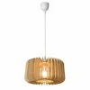 Luminaires Scandinaves-Luminaires Lucide Suspension Lucide ETTA Bois foncé, 1 lumière