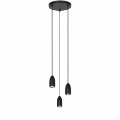 Luminaires Lucide Suspension Lucide EVORA Noir, 3 lumières* Suspensions