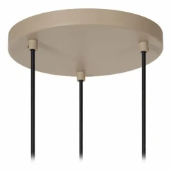 Luminaires Lucide Suspension Lucide EVORA Taupe, 3 lumières* Suspensions