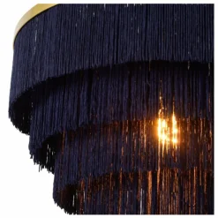 Lampes En Tissu-Luminaires Lucide Suspension Lucide EXTRAVAGANZA FRILLS Or, Laiton, 1 lumière