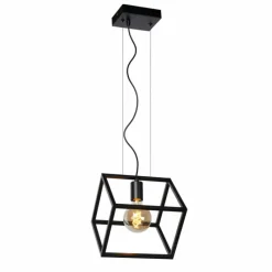 Luminaires Lucide Suspension Lucide FABIAN Noir, 1 lumière* Suspensions