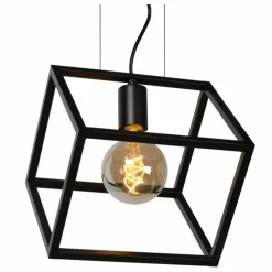 Luminaires Lucide Suspension Lucide FABIAN Noir, 1 lumière* Suspensions
