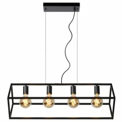 Luminaires Lucide Suspension Lucide FABIAN Noir, 4 lumières* Suspensions