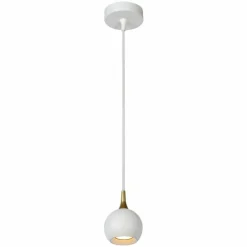 Lampes Dorées-Luminaires Lucide Suspension Lucide FAVORI Blanc, 1 lumière
