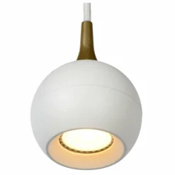 Lampes Dorées-Luminaires Lucide Suspension Lucide FAVORI Blanc, 1 lumière