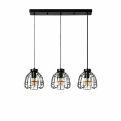 Luminaires Lucide Suspension Lucide FILOX Noir, 3 lumières* Suspensions