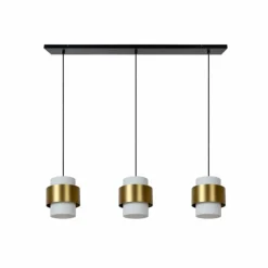 Luminaires Lucide Suspension Lucide FIRMIN Noir, 3 lumières