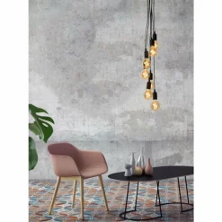 Lampes Vintages & Rétros-Luminaires Lucide Suspension Lucide FIX MULTIPLE Noir, 7 lumières