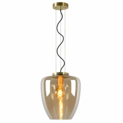 Luminaires Lucide Suspension Lucide FLORIEN Orange, 1 lumière