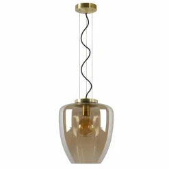 Luminaires Lucide Suspension Lucide FLORIEN Orange, 1 lumière