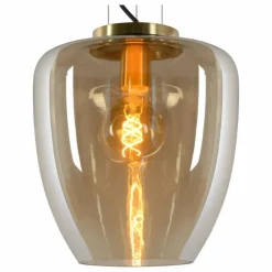 Luminaires Lucide Suspension Lucide FLORIEN Orange, 1 lumière